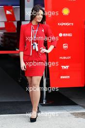 Santander Girl. 29.01.2014. Formula One Testing, Day Two, Jerez, Spain.