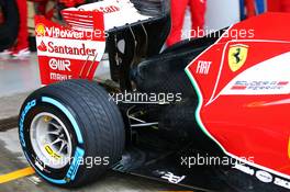 Ferrari F14-T rear suspension detail. 29.01.2014. Formula One Testing, Day Two, Jerez, Spain.
