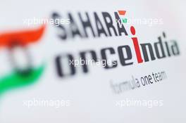 Sahara Force India F1 Team logo. 29.01.2014. Formula One Testing, Day Two, Jerez, Spain.