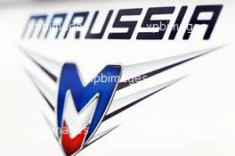 Marussia F1 Team logo. 29.01.2014. Formula One Testing, Day Two, Jerez, Spain.