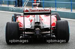 Kimi Raikkonen (FIN) Ferrari F14-T rear wing and rear diffuser detail. 29.01.2014. Formula One Testing, Day Two, Jerez, Spain.
