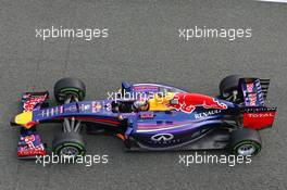 Sebastian Vettel (GER) Red Bull Racing RB10. 29.01.2014. Formula One Testing, Day Two, Jerez, Spain.