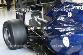 Valtteri Bottas (FIN) Williams FW36 rear suspension detail. 29.01.2014. Formula One Testing, Day Two, Jerez, Spain.
