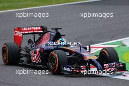 Jean-Eric Vergne (FRA) Scuderia Toro Rosso STR9. 03.10.2014. Formula 1 World Championship, Rd 15, Japanese Grand Prix, Suzuka, Japan, Practice Day.