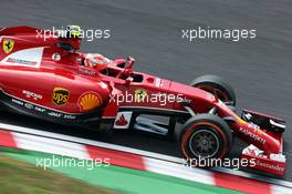 Kimi Raikkonen (FIN) Ferrari F14-T. 03.10.2014. Formula 1 World Championship, Rd 15, Japanese Grand Prix, Suzuka, Japan, Practice Day.