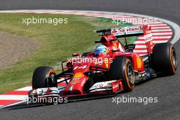 Fernando Alonso (ESP), Scuderia Ferrari  03.10.2014. Formula 1 World Championship, Rd 15, Japanese Grand Prix, Suzuka, Japan, Practice Day.
