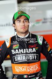 Sergio Perez (MEX) Sahara Force India F1. 03.10.2014. Formula 1 World Championship, Rd 15, Japanese Grand Prix, Suzuka, Japan, Practice Day.