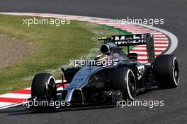 Kevin Magnussen (DEN), McLaren F1  03.10.2014. Formula 1 World Championship, Rd 15, Japanese Grand Prix, Suzuka, Japan, Practice Day.