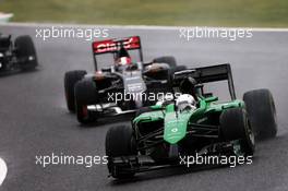 Kamui Kobayashi (JPN) Caterham CT05. 05.10.2014. Formula 1 World Championship, Rd 15, Japanese Grand Prix, Suzuka, Japan, Race Day.