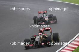 Romain Grosjean (FRA) Lotus F1 E22. 05.10.2014. Formula 1 World Championship, Rd 15, Japanese Grand Prix, Suzuka, Japan, Race Day.