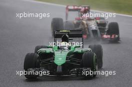 Marcus Ericsson (SWE) Caterham CT05. 05.10.2014. Formula 1 World Championship, Rd 15, Japanese Grand Prix, Suzuka, Japan, Race Day.