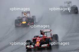 Fernando Alonso (ESP) Ferrari F14-T. 05.10.2014. Formula 1 World Championship, Rd 15, Japanese Grand Prix, Suzuka, Japan, Race Day.
