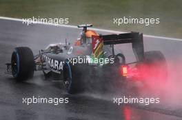 Nico Hulkenberg (GER) Sahara Force India F1 VJM07. 05.10.2014. Formula 1 World Championship, Rd 15, Japanese Grand Prix, Suzuka, Japan, Race Day.