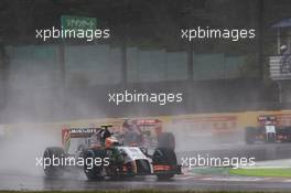 Sergio Perez (MEX) Sahara Force India F1 VJM07. 05.10.2014. Formula 1 World Championship, Rd 15, Japanese Grand Prix, Suzuka, Japan, Race Day.