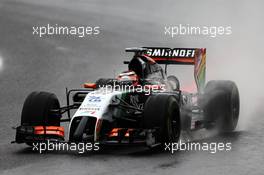 Nico Hulkenberg (GER) Sahara Force India F1 VJM07. 05.10.2014. Formula 1 World Championship, Rd 15, Japanese Grand Prix, Suzuka, Japan, Race Day.