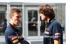 (L to R): Daniil Kvyat (RUS) Scuderia Toro Rosso with Marco Matassa (ITA) Scuderia Toro Rosso Race Engineer. 04.10.2014. Formula 1 World Championship, Rd 15, Japanese Grand Prix, Suzuka, Japan, Qualifying Day.