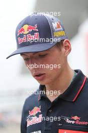 Max Verstappen (NLD) Scuderia Toro Rosso Test Driver signs autographs for the fans. 02.10.2014. Formula 1 World Championship, Rd 15, Japanese Grand Prix, Suzuka, Japan, Preparation Day.