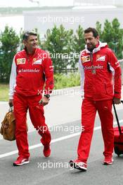 Marco Mattiacci (ITA) Ferrari Team Principal (Left). 02.10.2014. Formula 1 World Championship, Rd 15, Japanese Grand Prix, Suzuka, Japan, Preparation Day.