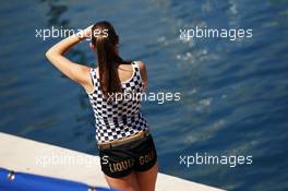 Liquid Gold girl. 23.05.2014. Formula 1 World Championship, Rd 6, Monaco Grand Prix, Monte Carlo, Monaco, Friday.