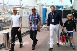 Kevin Magnussen (DEN) McLaren (Left) with his father Jan Magnussen (DEN). 23.05.2014. Formula 1 World Championship, Rd 6, Monaco Grand Prix, Monte Carlo, Monaco, Friday.