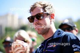 Sebastian Vettel (GER) Red Bull Racing. 23.05.2014. Formula 1 World Championship, Rd 6, Monaco Grand Prix, Monte Carlo, Monaco, Friday.