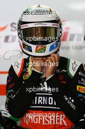 Sergio Perez (MEX) Sahara Force India F1. 25.05.2014. Formula 1 World Championship, Rd 6, Monaco Grand Prix, Monte Carlo, Monaco, Race Day.