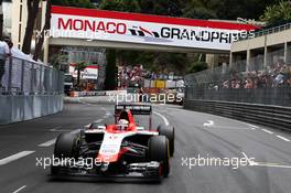 Jules Bianchi (FRA) Marussia F1 Team MR03 on the grid. 25.05.2014. Formula 1 World Championship, Rd 6, Monaco Grand Prix, Monte Carlo, Monaco, Race Day.