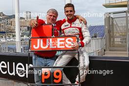 Jules Bianchi (FRA) Marussia F1 Team celebrates his and the team's first F1 points with Andrei Cheglakov (RUS) Marussia Team Owner. 25.05.2014. Formula 1 World Championship, Rd 6, Monaco Grand Prix, Monte Carlo, Monaco, Race Day.