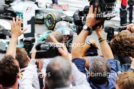 Race winner Nico Rosberg (GER) Mercedes AMG F1 W05 celebrates in parc ferme. 25.05.2014. Formula 1 World Championship, Rd 6, Monaco Grand Prix, Monte Carlo, Monaco, Race Day.
