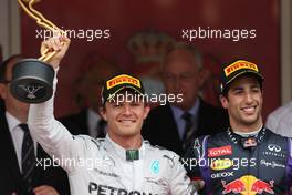 Nico Rosberg (GER), Mercedes AMG F1 Team and Daniel Ricciardo (AUS), Red Bull Racing  25.05.2014. Formula 1 World Championship, Rd 6, Monaco Grand Prix, Monte Carlo, Monaco, Race Day.