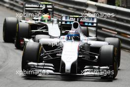 Valtteri Bottas (FIN) Williams FW36. 25.05.2014. Formula 1 World Championship, Rd 6, Monaco Grand Prix, Monte Carlo, Monaco, Race Day.