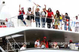 Marussia F1 Team fans on a boat. 25.05.2014. Formula 1 World Championship, Rd 6, Monaco Grand Prix, Monte Carlo, Monaco, Race Day.