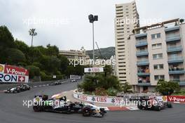 Sergio Perez (MEX) Sahara Force India F1 VJM07 on the formation lap. 25.05.2014. Formula 1 World Championship, Rd 6, Monaco Grand Prix, Monte Carlo, Monaco, Race Day.