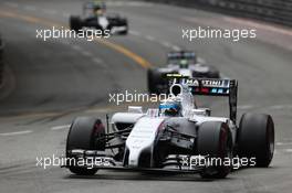 Valtteri Bottas (FIN) Williams FW36. 25.05.2014. Formula 1 World Championship, Rd 6, Monaco Grand Prix, Monte Carlo, Monaco, Race Day.