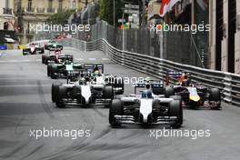 Valtteri Bottas (FIN) Williams FW36. 25.05.2014. Formula 1 World Championship, Rd 6, Monaco Grand Prix, Monte Carlo, Monaco, Race Day.