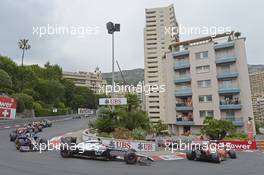 Kevin Magnussen (DEN) McLaren MP4-29 at the start of the race. 25.05.2014. Formula 1 World Championship, Rd 6, Monaco Grand Prix, Monte Carlo, Monaco, Race Day.