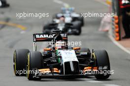 Nico Hulkenberg (GER) Sahara Force India F1 VJM07. 25.05.2014. Formula 1 World Championship, Rd 6, Monaco Grand Prix, Monte Carlo, Monaco, Race Day.