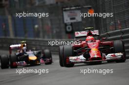Kimi Raikkonen (FIN) Ferrari F14-T. 25.05.2014. Formula 1 World Championship, Rd 6, Monaco Grand Prix, Monte Carlo, Monaco, Race Day.
