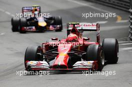 Kimi Raikkonen (FIN) Ferrari F14-T. 25.05.2014. Formula 1 World Championship, Rd 6, Monaco Grand Prix, Monte Carlo, Monaco, Race Day.