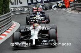 Kevin Magnussen (DEN) McLaren MP4-29. 25.05.2014. Formula 1 World Championship, Rd 6, Monaco Grand Prix, Monte Carlo, Monaco, Race Day.