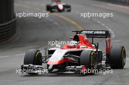 Jules Bianchi (FRA) Marussia F1 Team MR03. 25.05.2014. Formula 1 World Championship, Rd 6, Monaco Grand Prix, Monte Carlo, Monaco, Race Day.