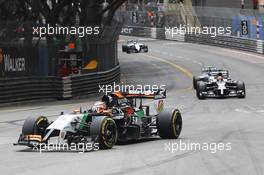 Nico Hulkenberg (GER) Sahara Force India F1 VJM07. 25.05.2014. Formula 1 World Championship, Rd 6, Monaco Grand Prix, Monte Carlo, Monaco, Race Day.