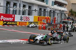 Nico Hulkenberg (GER) Sahara Force India F1 VJM07. 25.05.2014. Formula 1 World Championship, Rd 6, Monaco Grand Prix, Monte Carlo, Monaco, Race Day.