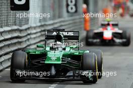 Kamui Kobayashi (JPN) Caterham CT05. 25.05.2014. Formula 1 World Championship, Rd 6, Monaco Grand Prix, Monte Carlo, Monaco, Race Day.