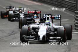 Felipe Massa (BRA) Williams FW36. 25.05.2014. Formula 1 World Championship, Rd 6, Monaco Grand Prix, Monte Carlo, Monaco, Race Day.