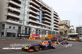 Sebastian Vettel (GER) Red Bull Racing RB10. 25.05.2014. Formula 1 World Championship, Rd 6, Monaco Grand Prix, Monte Carlo, Monaco, Race Day.