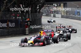 Sebastian Vettel (GER) Red Bull Racing RB10. 25.05.2014. Formula 1 World Championship, Rd 6, Monaco Grand Prix, Monte Carlo, Monaco, Race Day.