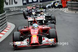 Fernando Alonso (ESP) Ferrari F14-T. 25.05.2014. Formula 1 World Championship, Rd 6, Monaco Grand Prix, Monte Carlo, Monaco, Race Day.