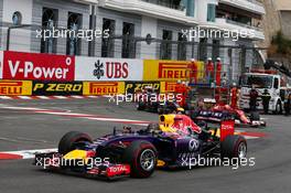 Sebastian Vettel (GER) Red Bull Racing RB10. 25.05.2014. Formula 1 World Championship, Rd 6, Monaco Grand Prix, Monte Carlo, Monaco, Race Day.