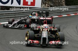 Romain Grosjean (FRA) Lotus F1 E22. 25.05.2014. Formula 1 World Championship, Rd 6, Monaco Grand Prix, Monte Carlo, Monaco, Race Day.